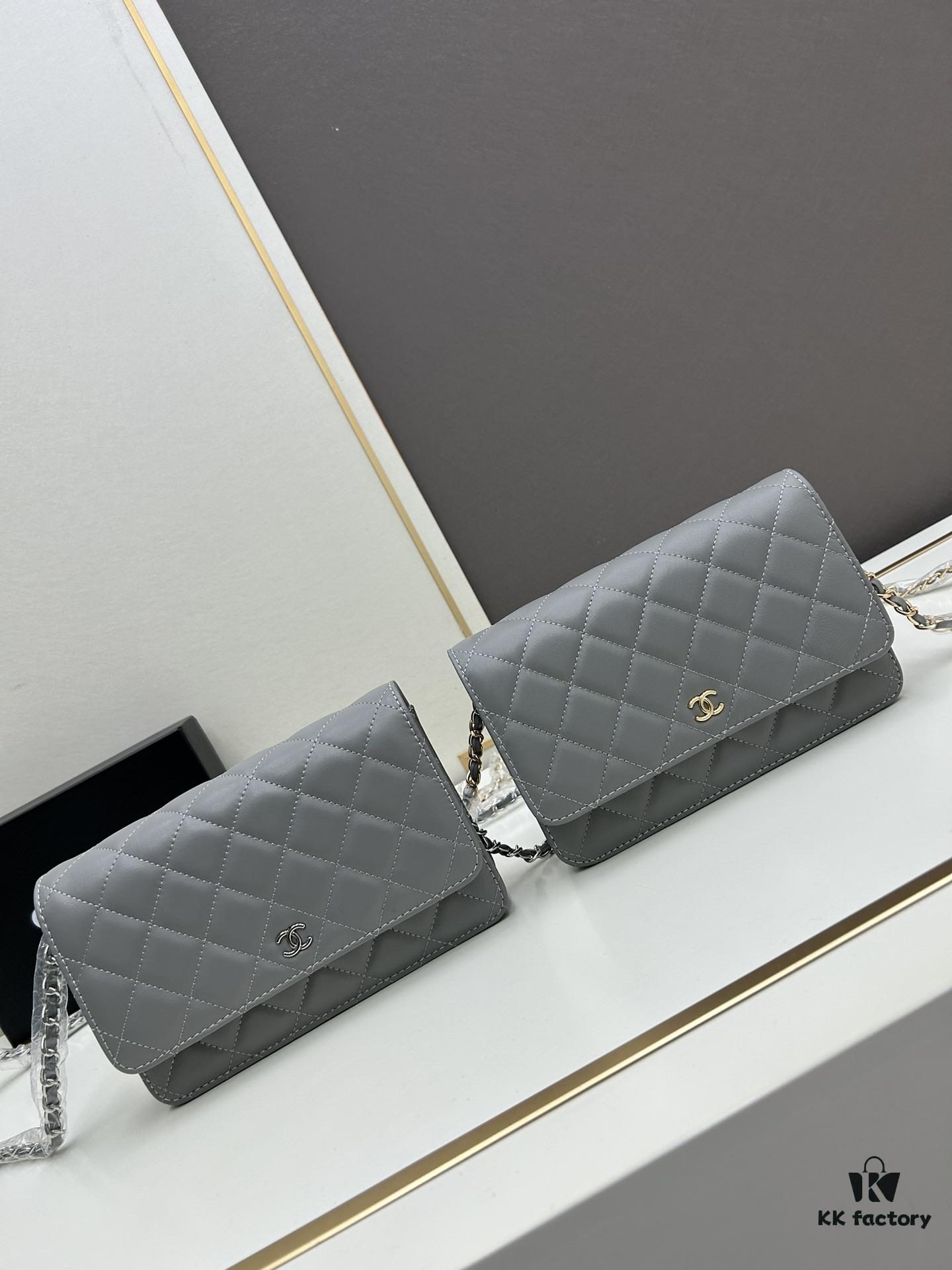 Chanel WOC Classic Fortune Bag with Box (33814 Lambskin) 🔔🔥 Can Be Worn Crossbody or Single-Shoulder, Chain Stowable Inside to Use as Clutch