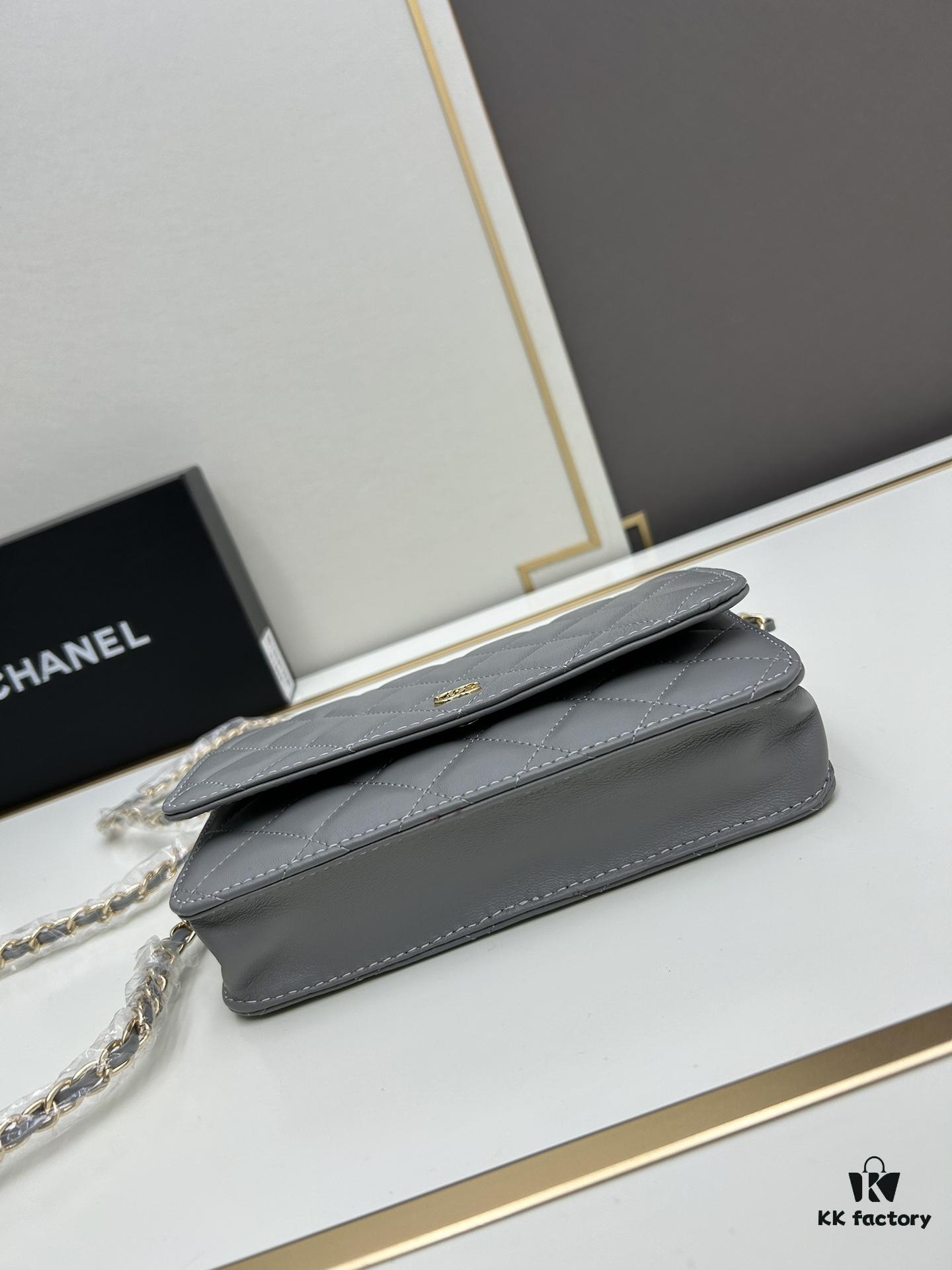 Chanel WOC Classic Fortune Bag with Box (33814 Lambskin) 🔔🔥 Can Be Worn Crossbody or Single-Shoulder, Chain Stowable Inside to Use as Clutch