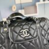 New Arrival Vintage Chanel Boston Bag in Black and Gold – Absolutely Collector-Level Cute!