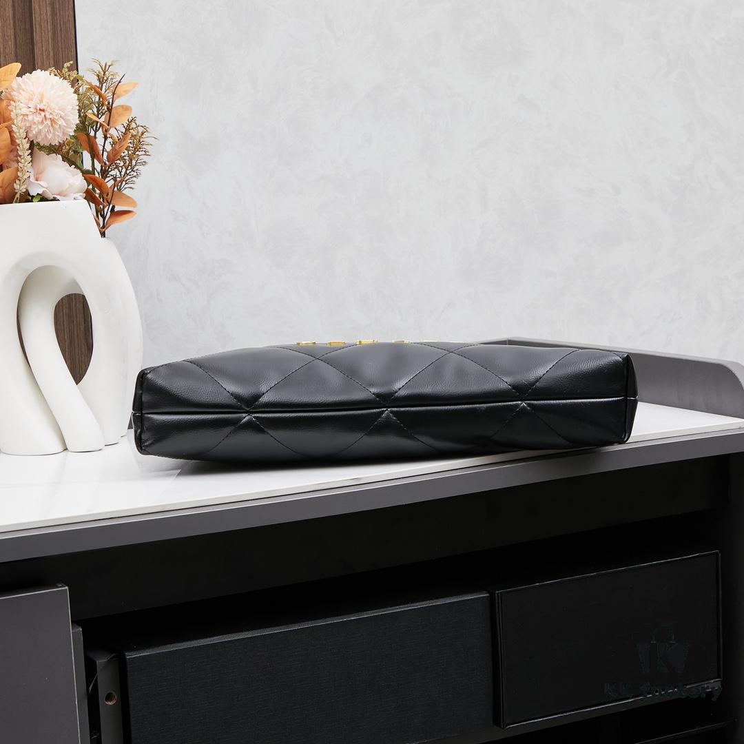 New Chanel 24B Model | Small Black and Gold Double Pocket 22Bag 🖤