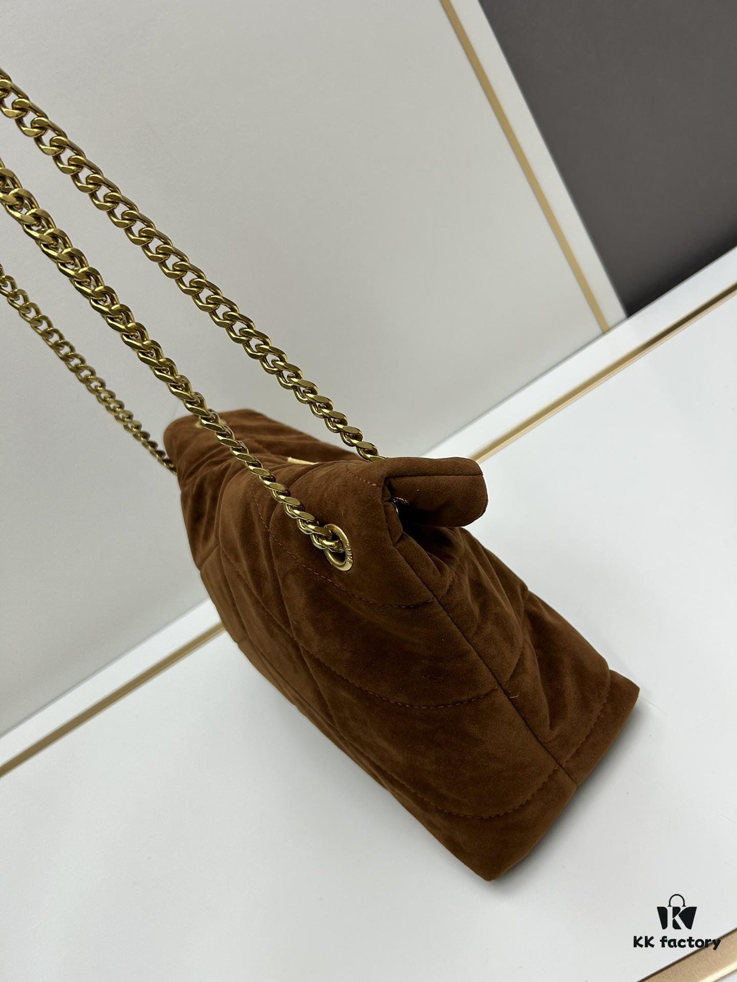 New Arrival with Box ||| YSL Loulou Puffer Bag - Soft Quilted Calfskin Shoulder Bag, Popular Style Worn by Yang Mi and BLACKPINK