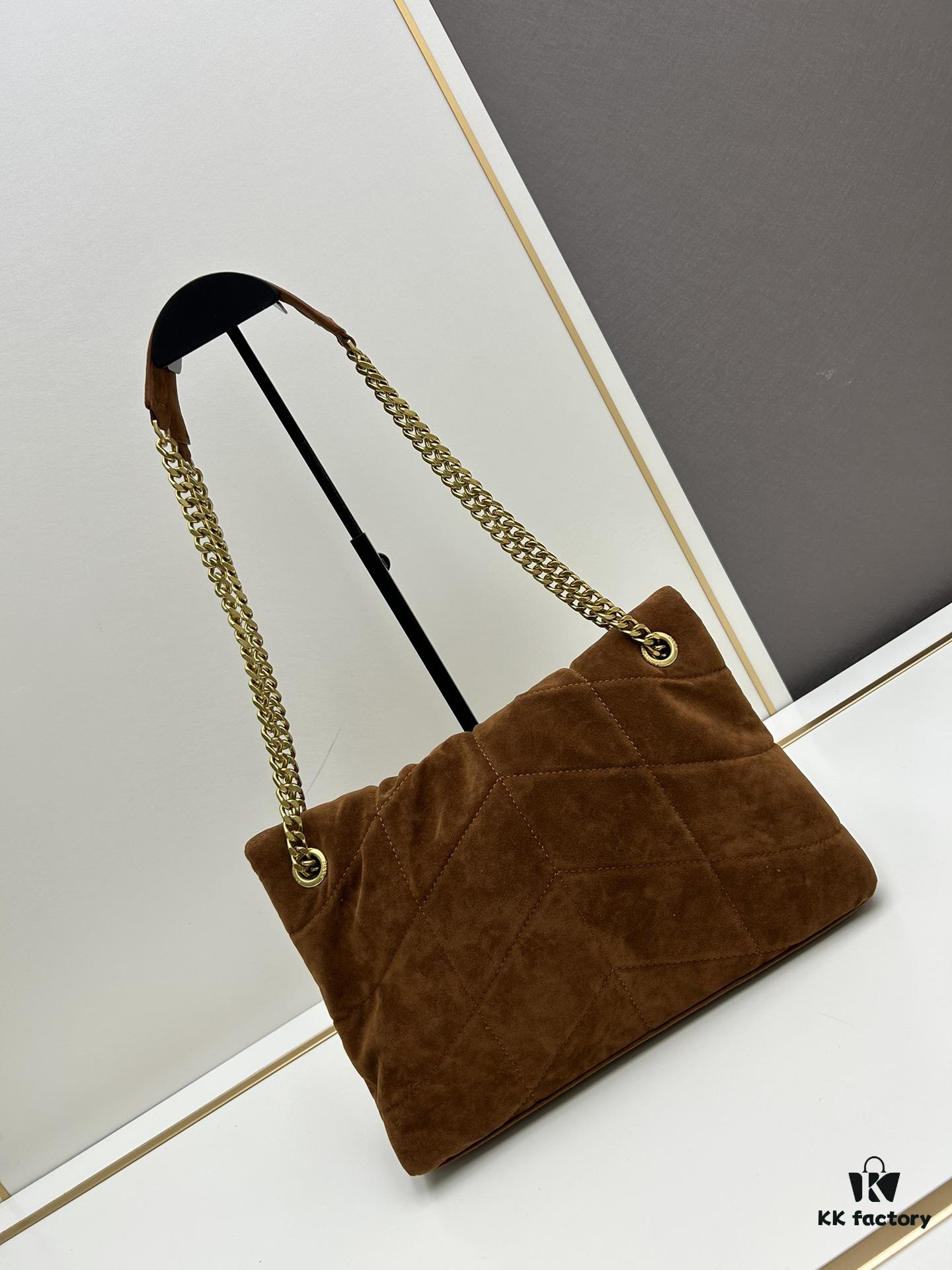 New Arrival with Box ||| YSL Loulou Puffer Bag - Soft Quilted Calfskin Shoulder Bag, Popular Style Worn by Yang Mi and BLACKPINK