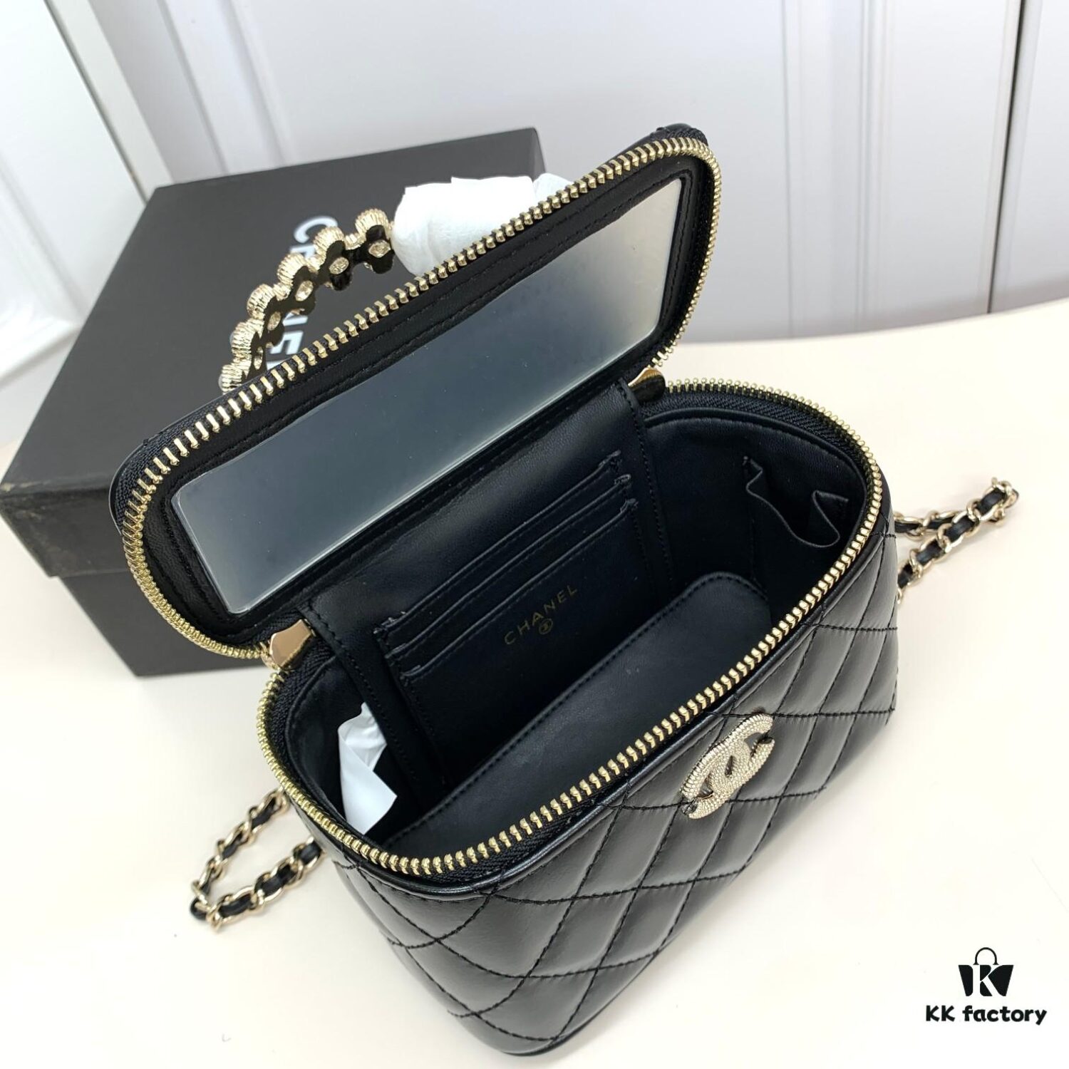 Chanel 24P Arrival! Stunning Pearl-Handled Bag in Black Oil-Waxed Leather