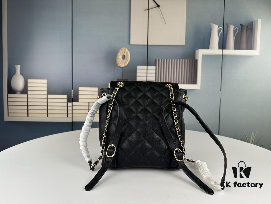 New Chanel 23P Little Frog Posterior Chanel Backpack – Perfect for Travel and Stylish Pairing!