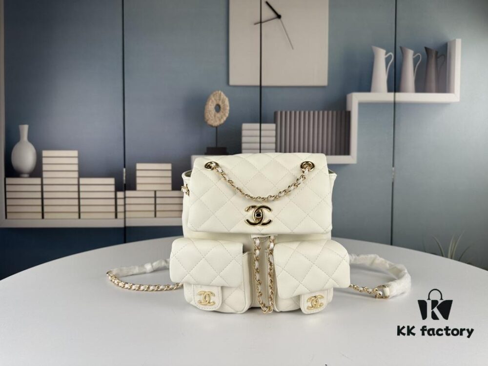 New Chanel 23P Small Frog Post-Chanel Backpack – Perfect for Travel and Stylish Outfits!