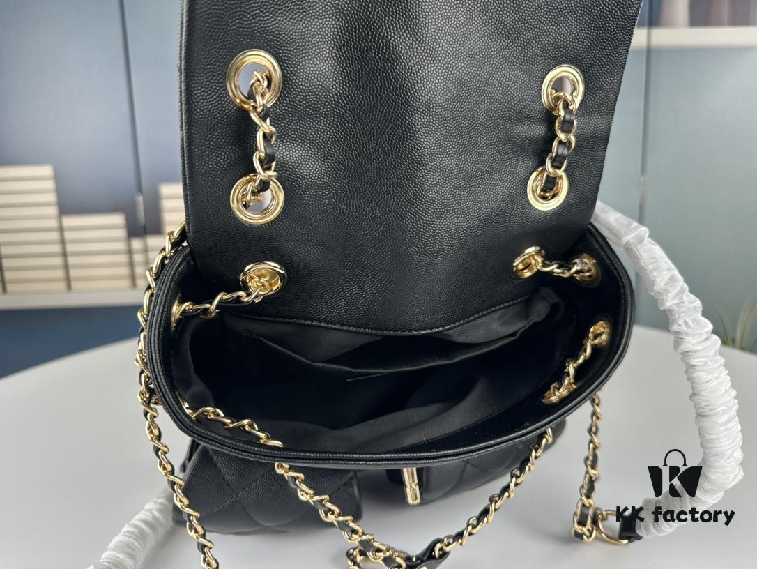 New Chanel 23P Little Frog Posterior Chanel Backpack – Perfect for Travel and Stylish Pairing!