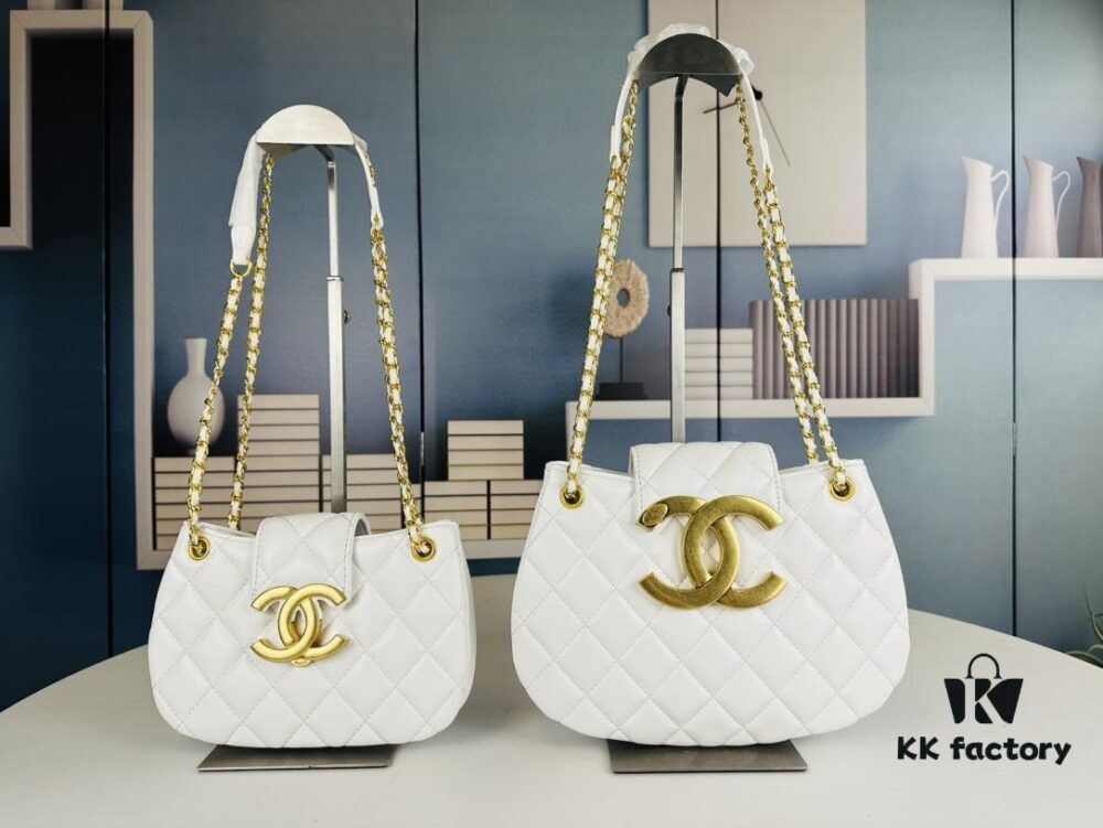 Large Chanel 24C Vintage Messenger Bag