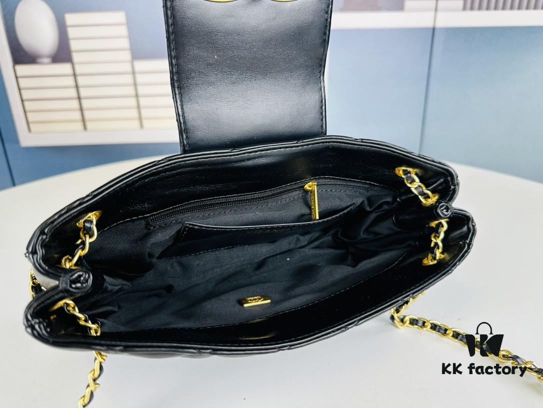 New Arrival Large 210 Small 200 4W+ Likes Chanel 24C Retro Oversized Logo Horizontal Chain Bag