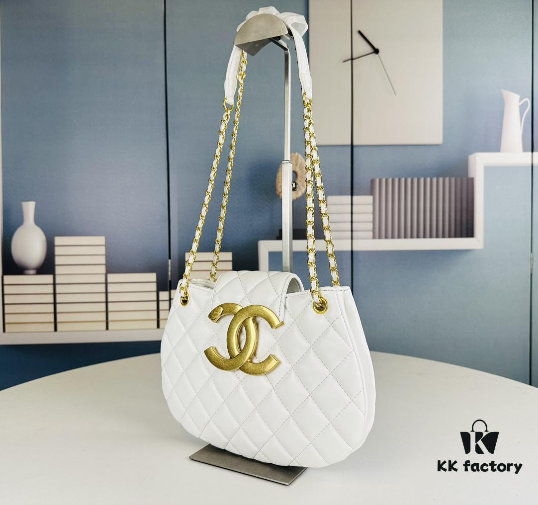 Large Chanel 24C Vintage Messenger Bag