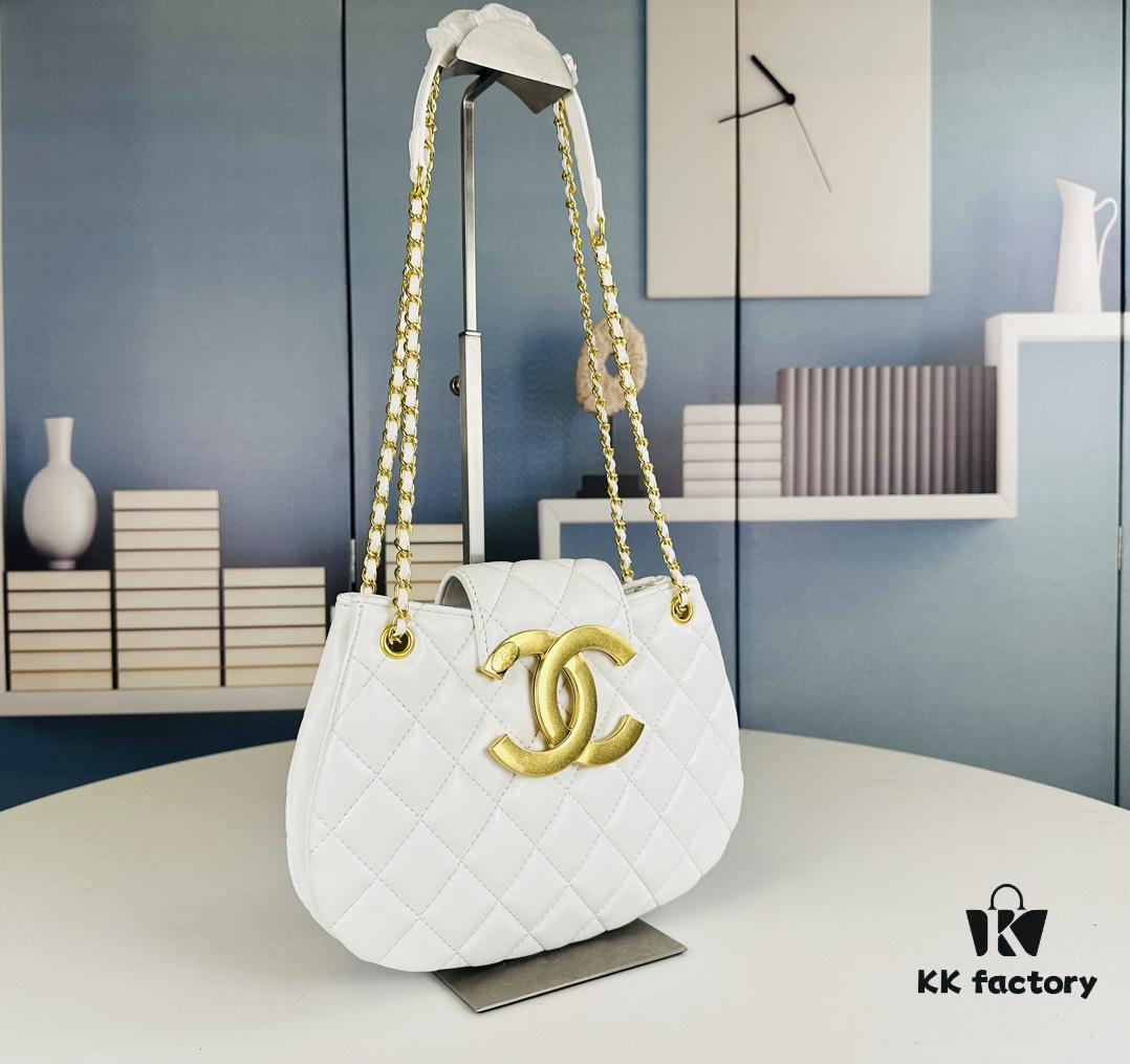 Large Chanel 24C Vintage Messenger Bag