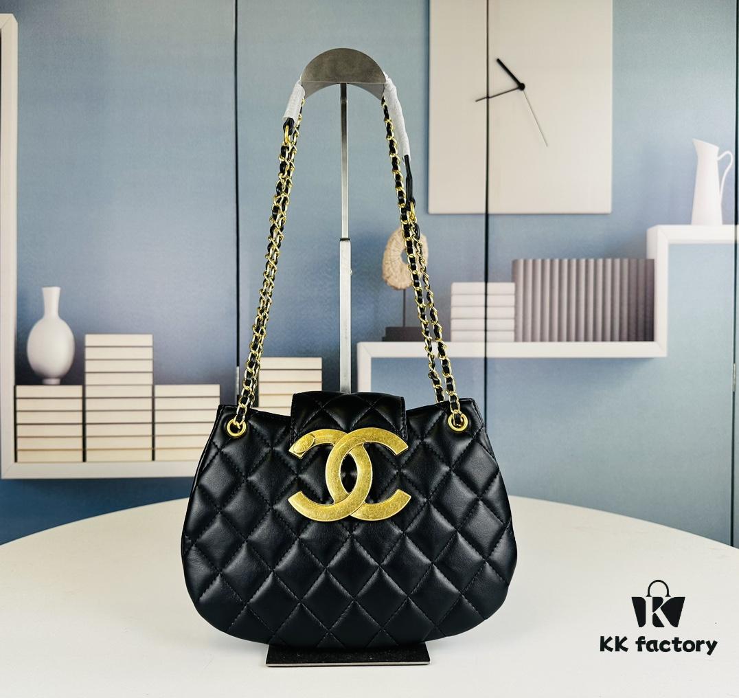 Large Chanel 24C Vintage Messenger Bag