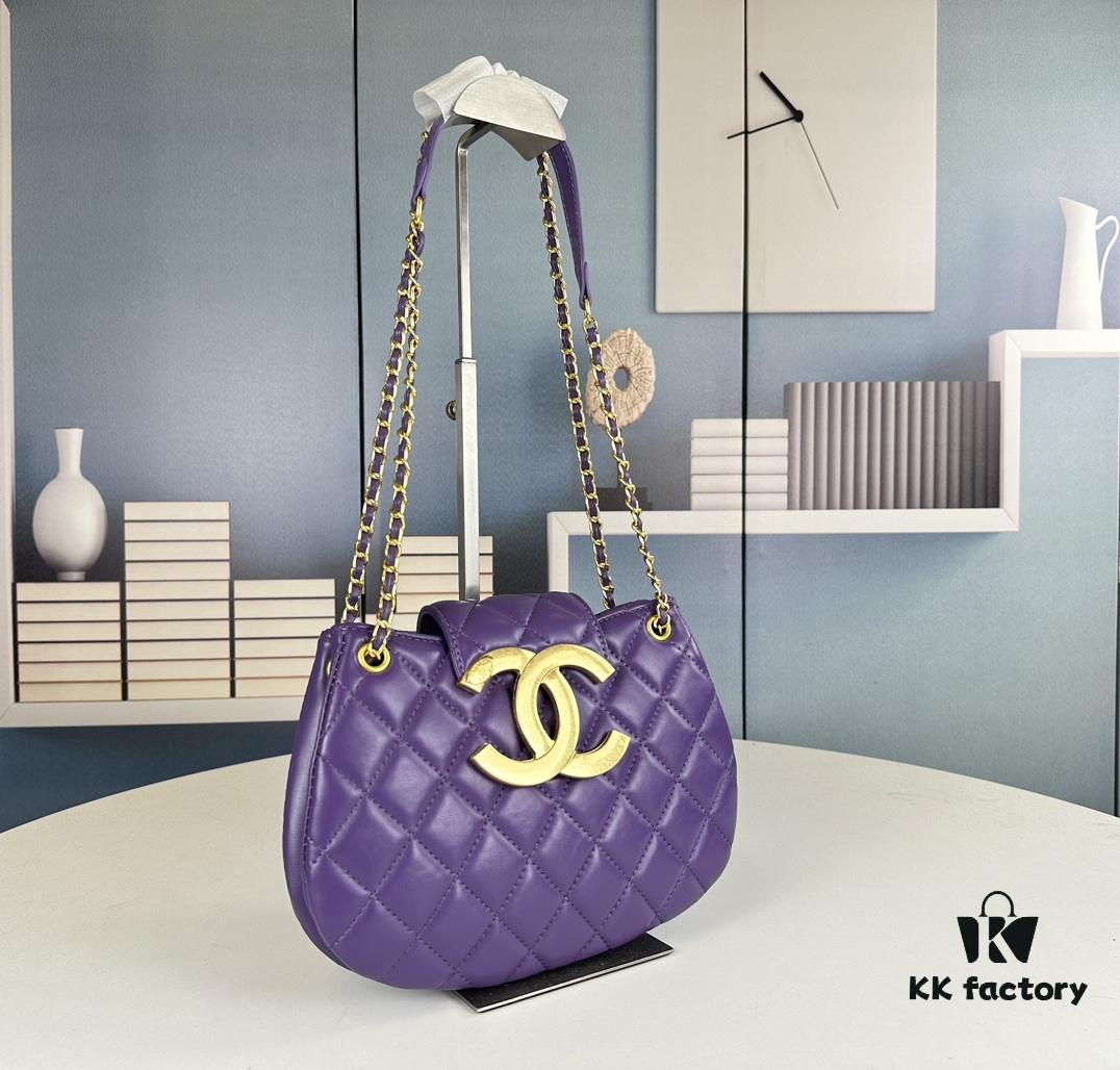 Large Chanel 24C Vintage Messenger Bag