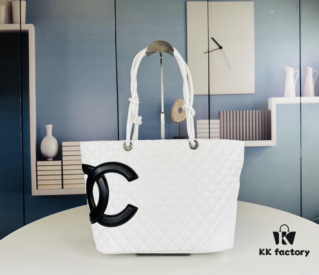 New Chanel Panda Carry Basket Bag in Classic Black and White