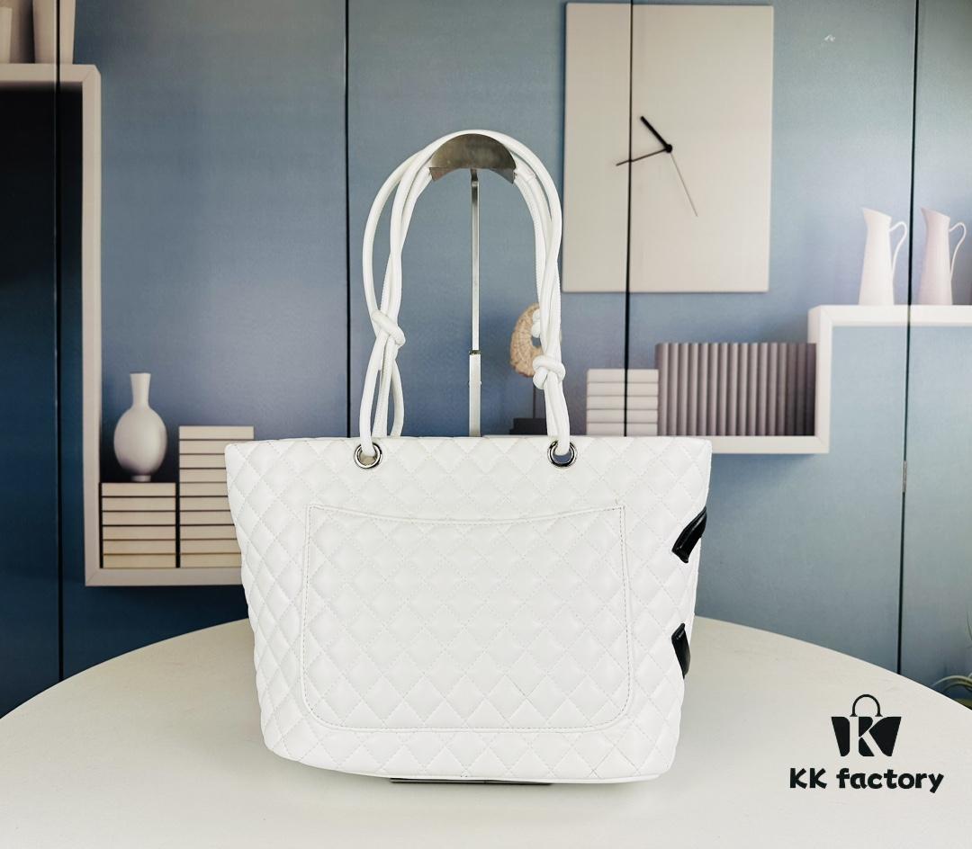 New Chanel Panda Carry Basket Bag in Classic Black and White