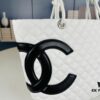 New Chanel Panda Carry Basket Bag in Classic Black and White