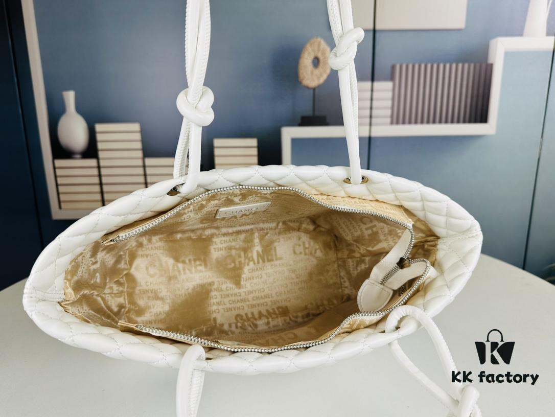 New Chanel Panda Carry Basket Bag in Classic Black and White