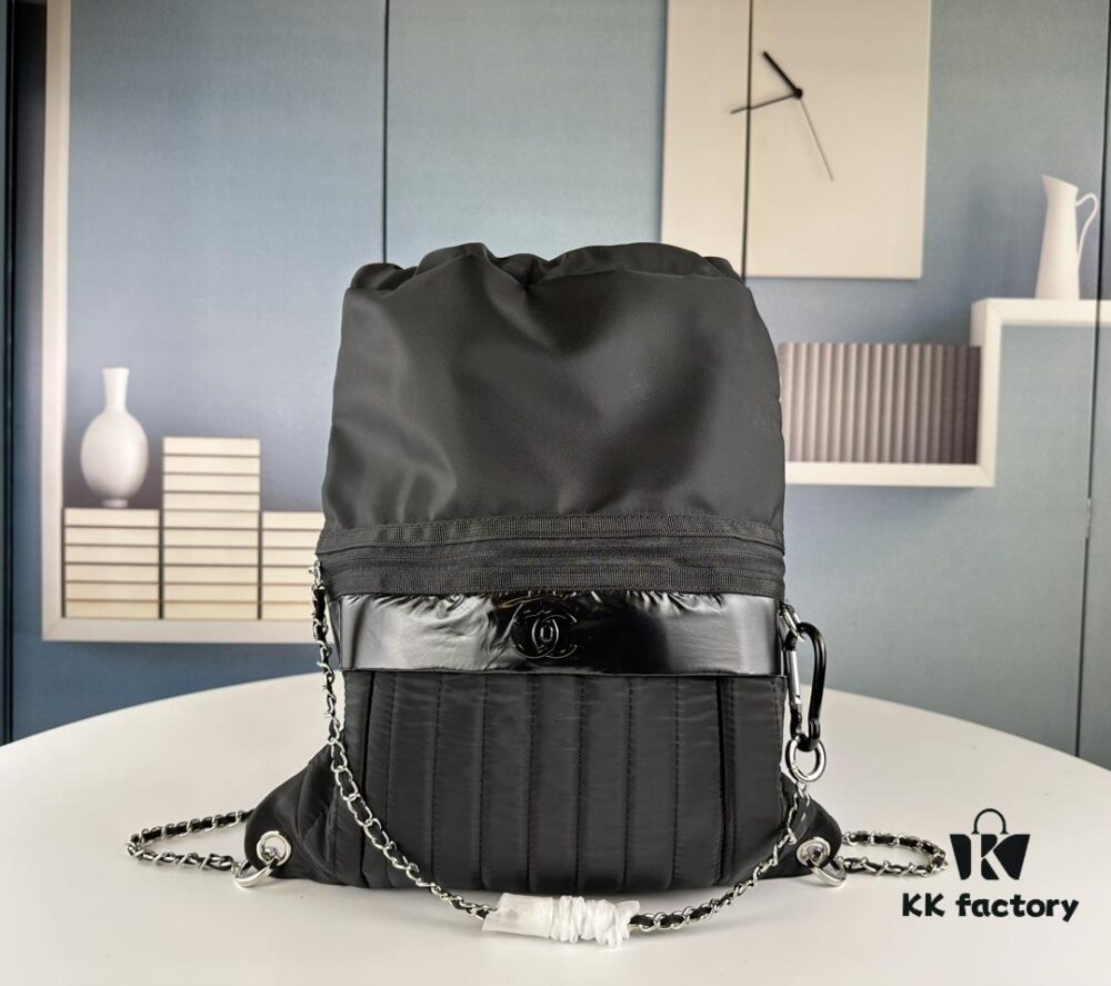 New Arrival! Jennie's Style Chanel Nylon Backpack Black