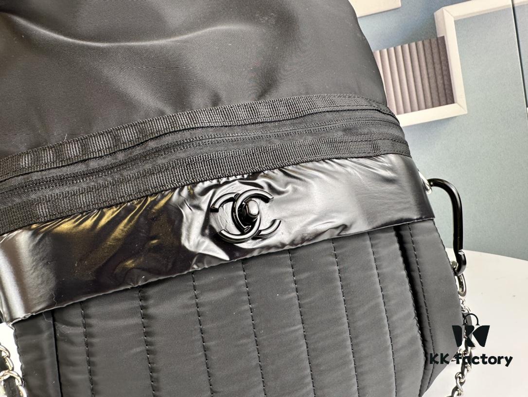 New Arrival! Jennie's Style Chanel Nylon Backpack Black