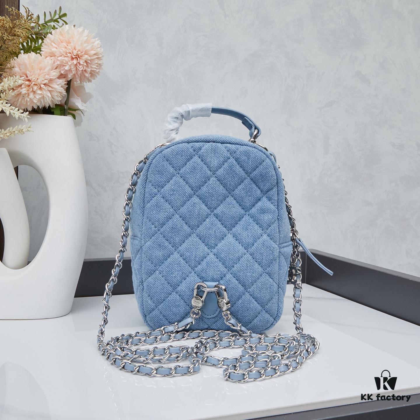 New Arrival Chanel 24C Mini Denim Backpack – A Cute and Stylish Shoulder Bag