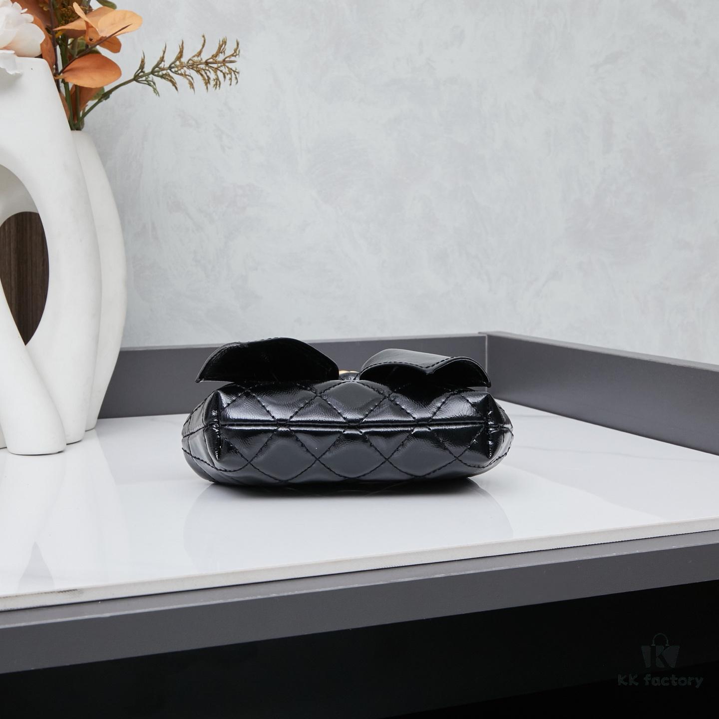 New Arrival with Box Chanel 24A Bow Frog-Mouth Bag So Cute!