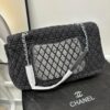 Xiao Xiangjia Chanel Vintage Gradient Denim Airport Bag, 140-150 Size, Spacious and Stylish with a Strong Presence