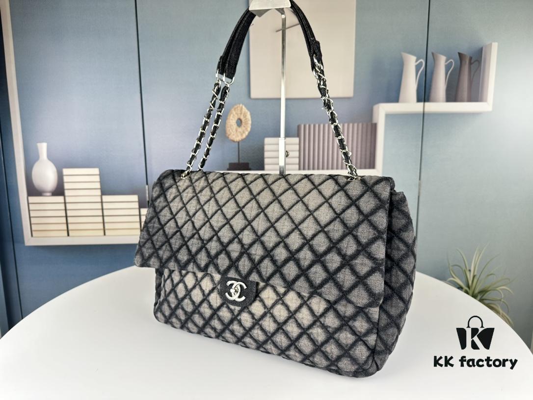 New Large Size Denim Chanel Airport Bag – A Must-Have Fashion Statement