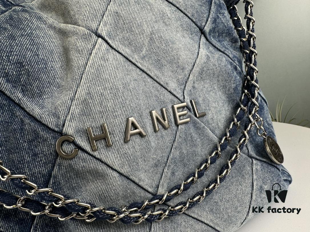 Large Size Bestseller – Absolutely Stunning! Finally Here: Chanel Denim 22Bag in 23C