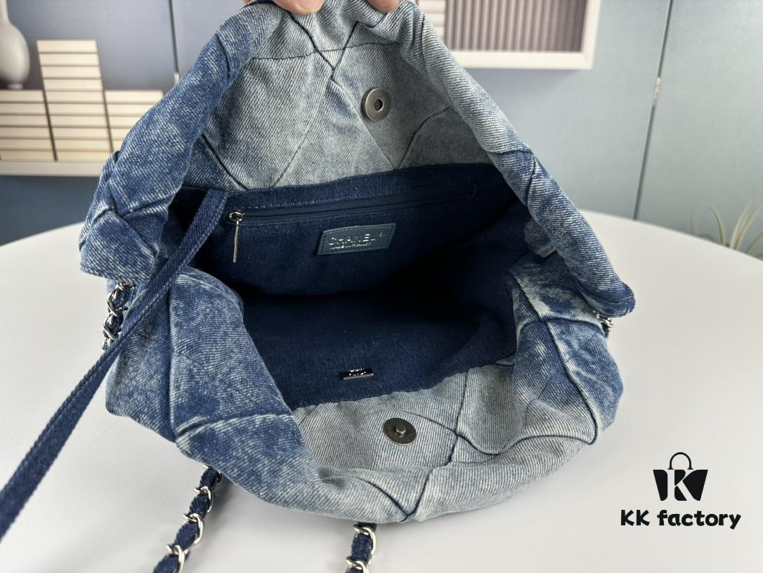 Large Size Bestseller – Absolutely Stunning! Finally Here: Chanel Denim 22Bag in 23C