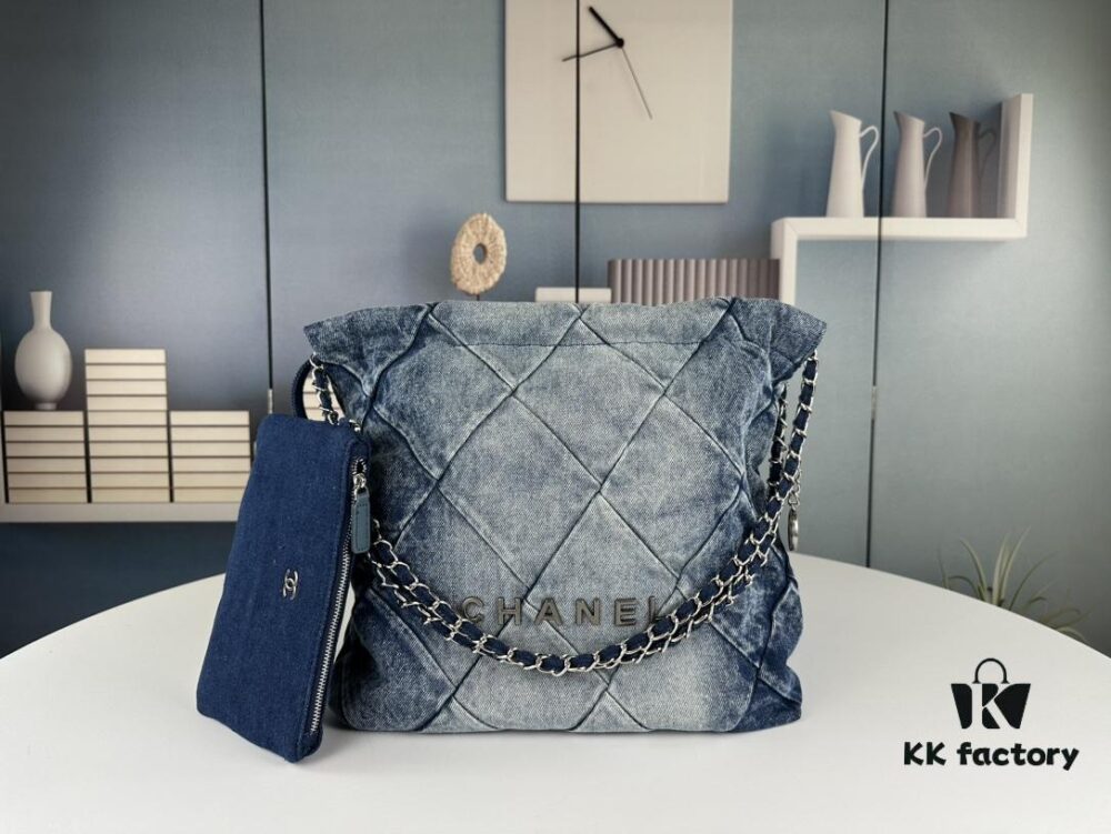 New Medium Size Chanel 23C Denim 22Bag – Absolutely Stunning!