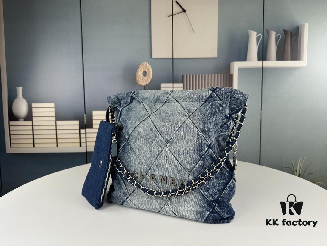 New Medium Size Chanel 23C Denim 22Bag – Absolutely Stunning!