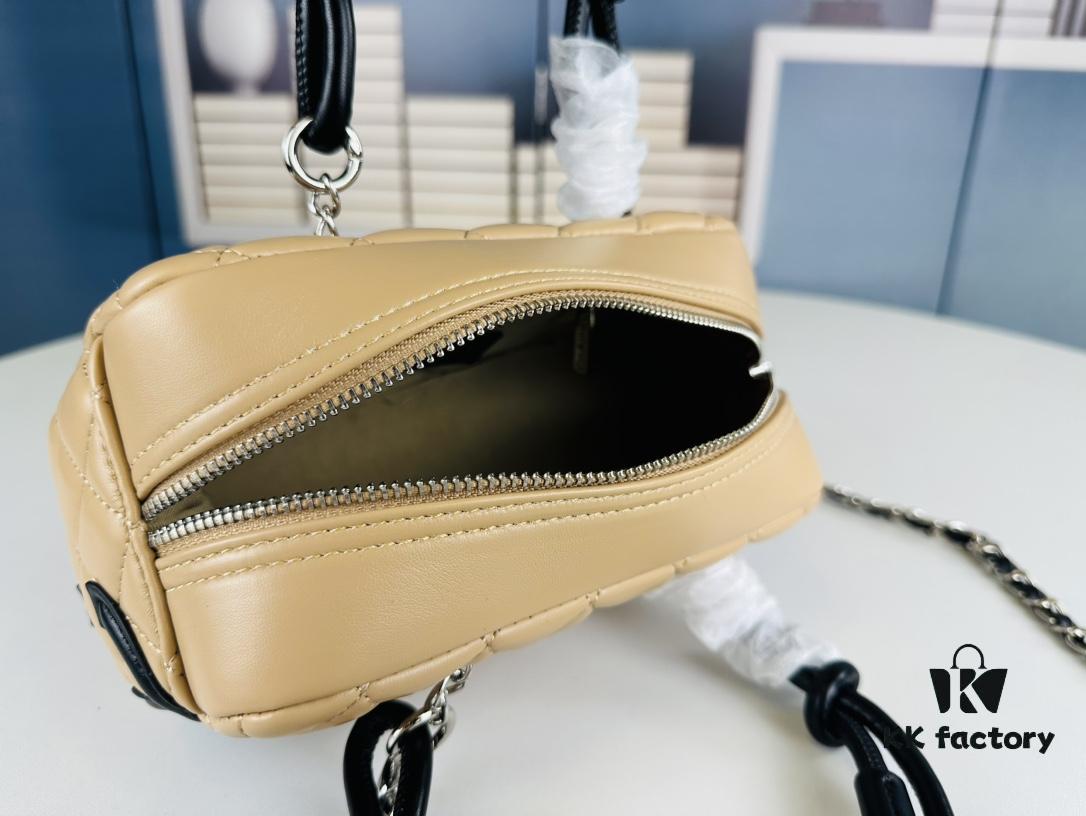 New Arrival Vintage Charm | Chanel Classic Mini Handbag in Black and White Quilted Design