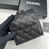 CHANEL Caviar Black/Gold 23K Classic Quilted Lambskin Wallet