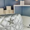 New Arrival Wholesale Multi-Color Chanel Style Beautiful Item & Show Gift - Stylish Silver Chain Mini Bag, Waist Bag, Crossbody or Handheld, Very Matchable