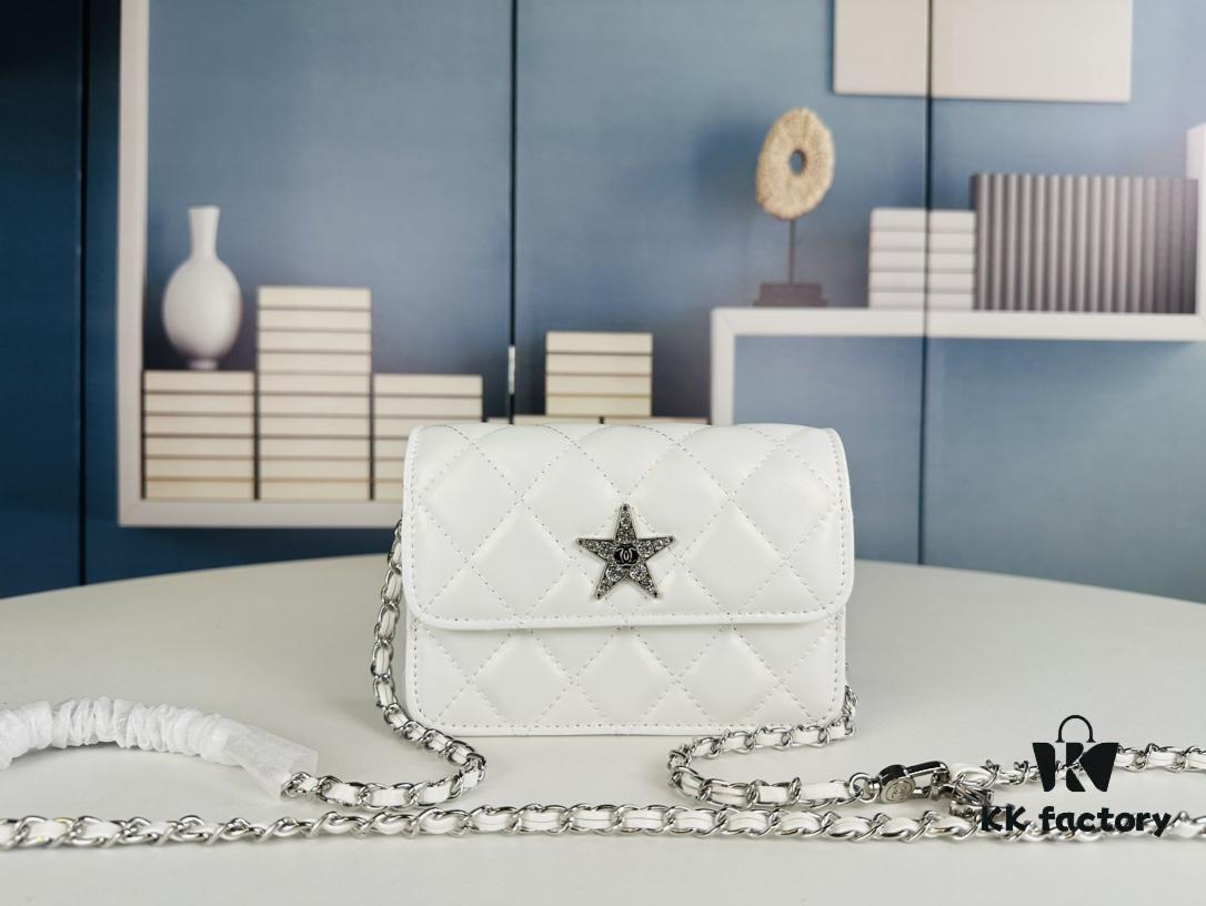 New Arrival Multi-Color Chanel-Inspired Silver Chain Mini Bag – Stylish and Versatile