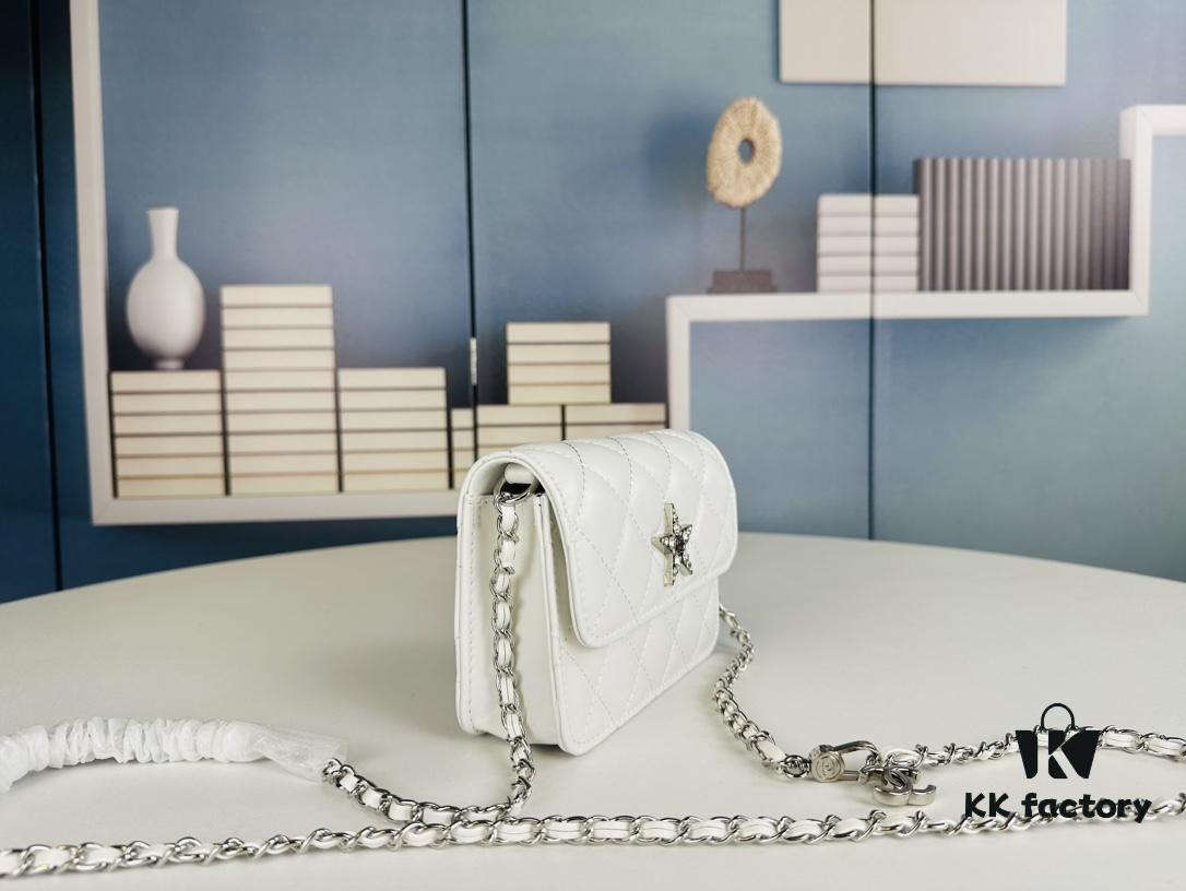 New Arrival Multi-Color Chanel-Inspired Silver Chain Mini Bag – Stylish and Versatile