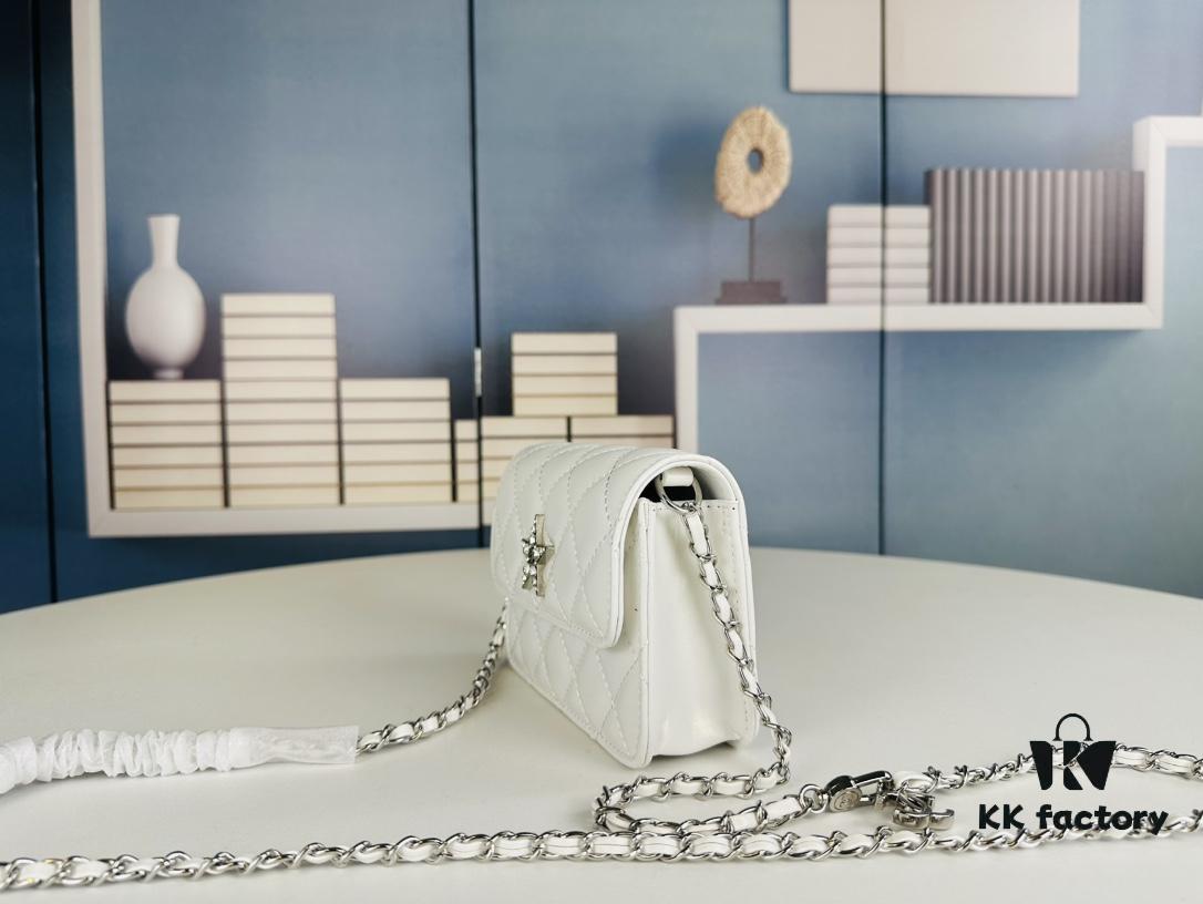 New Arrival Multi-Color Chanel-Inspired Silver Chain Mini Bag – Stylish and Versatile