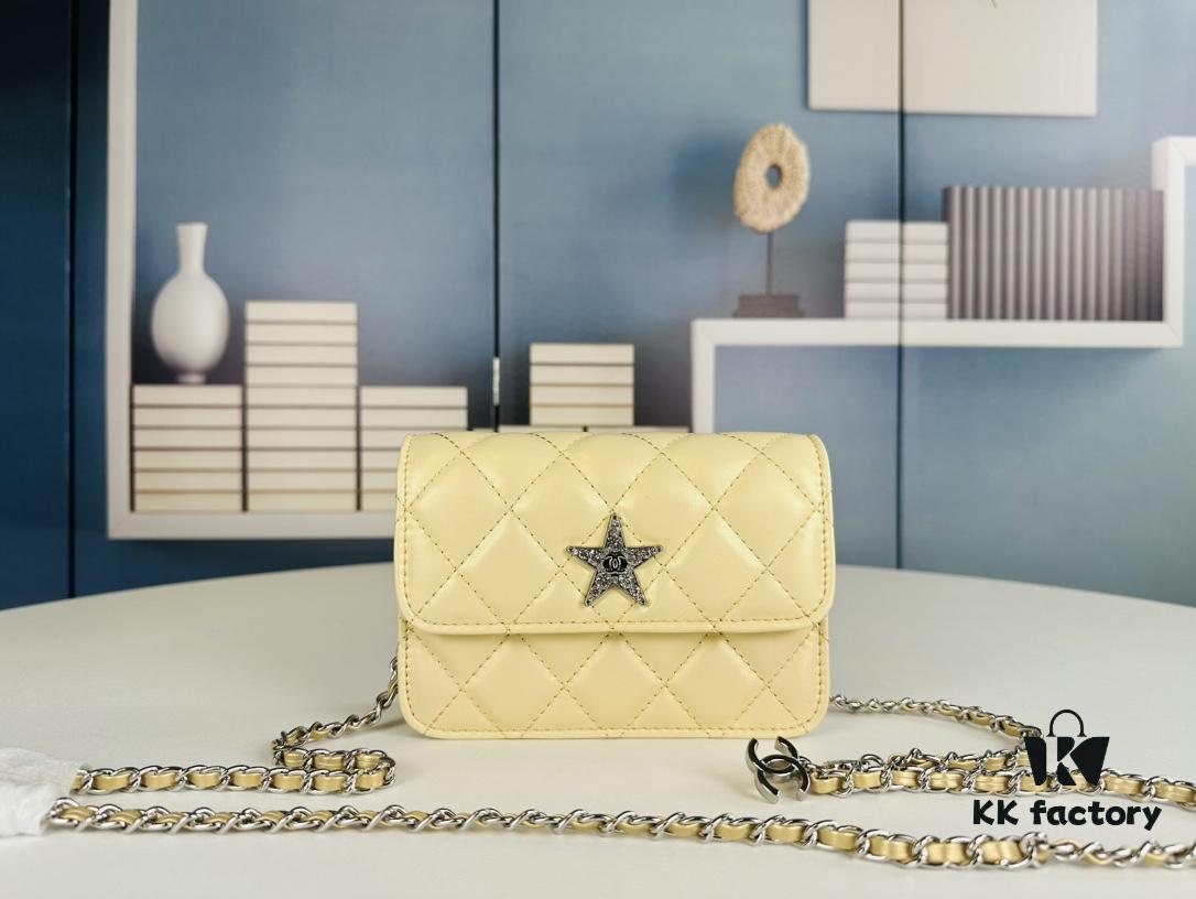 New Arrival Multi-Color Chanel Style Silver Chain Mini Bag - Can Be Worn as Waist Bag, Crossbody or Handbag