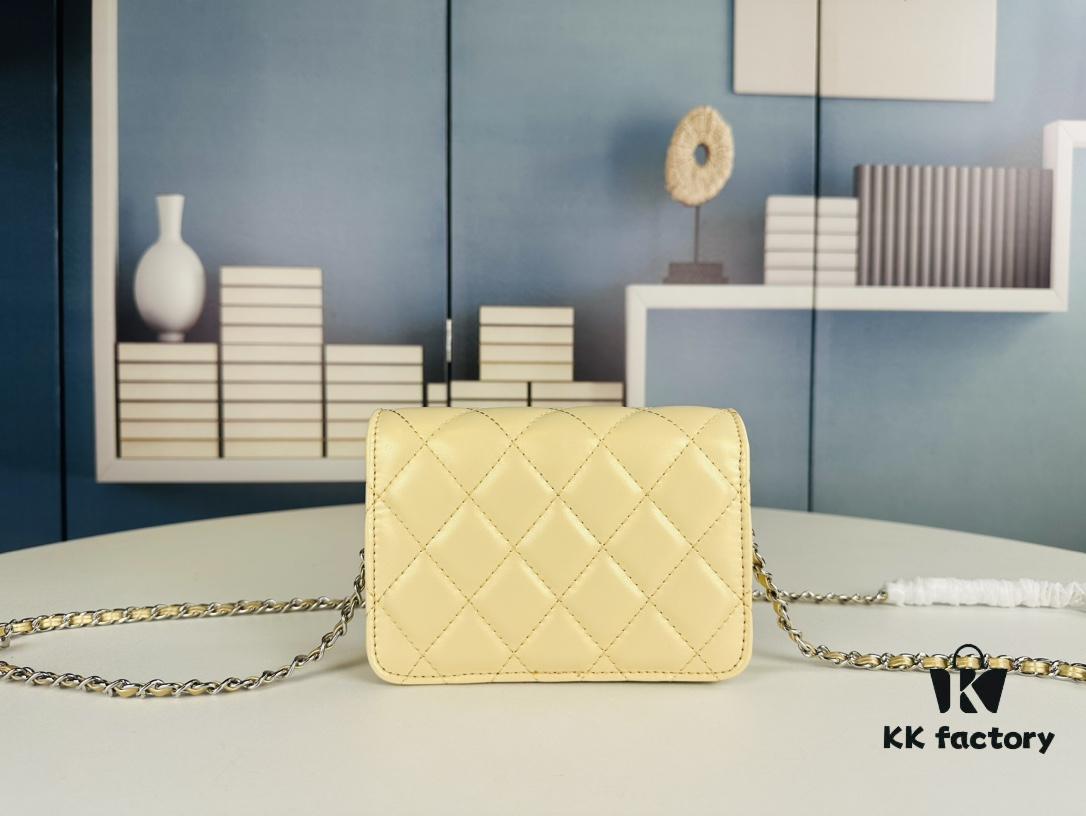 New Arrival Multi-Color Chanel Style Silver Chain Mini Bag - Can Be Worn as Waist Bag, Crossbody or Handbag