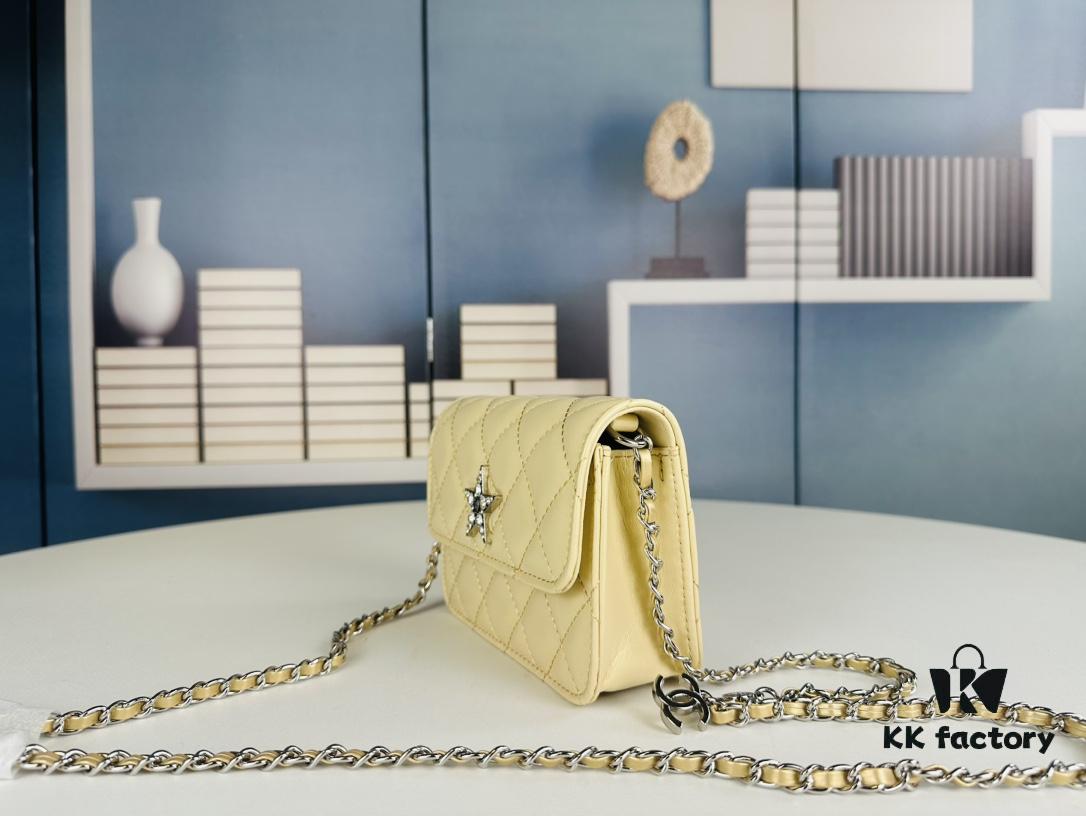 New Arrival Multi-Color Chanel Style Silver Chain Mini Bag - Can Be Worn as Waist Bag, Crossbody or Handbag