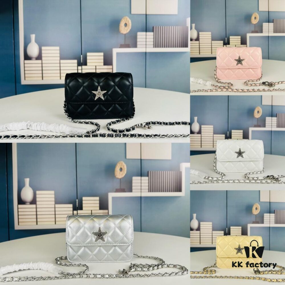 New Arrival Wholesale Multi-Color Chanel-Inspired Silver Chain Mini Bag