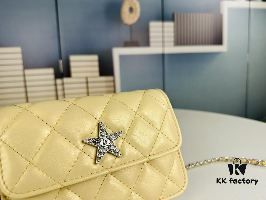 New Arrival Multi-Color Chanel Style Silver Chain Mini Bag - Can Be Worn as Waist Bag, Crossbody or Handbag