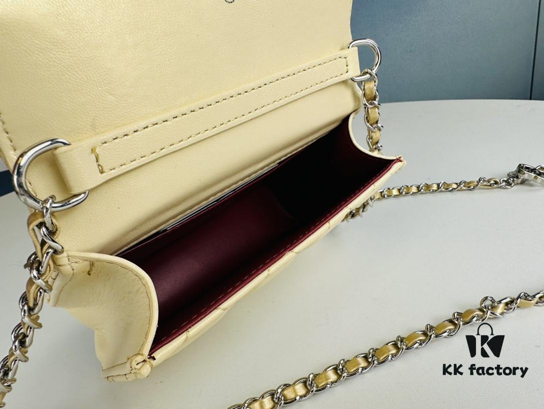 New Arrival Multi-Color Chanel Style Silver Chain Mini Bag - Can Be Worn as Waist Bag, Crossbody or Handbag