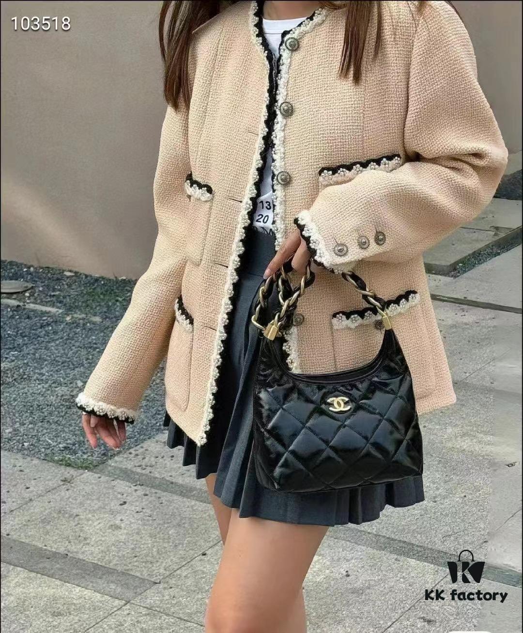CHANEL 24A Large Hobo Bag in Wax Leather – In Stock Now