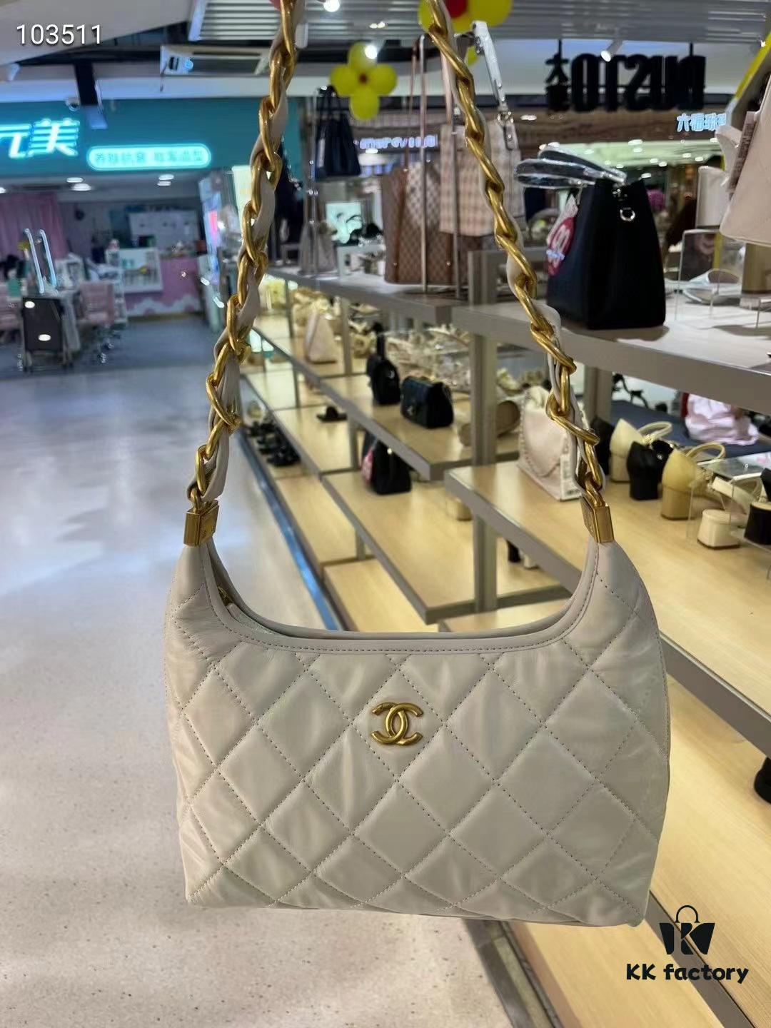 CHANEL 24A Large Hobo Bag in Wax Leather – In Stock Now