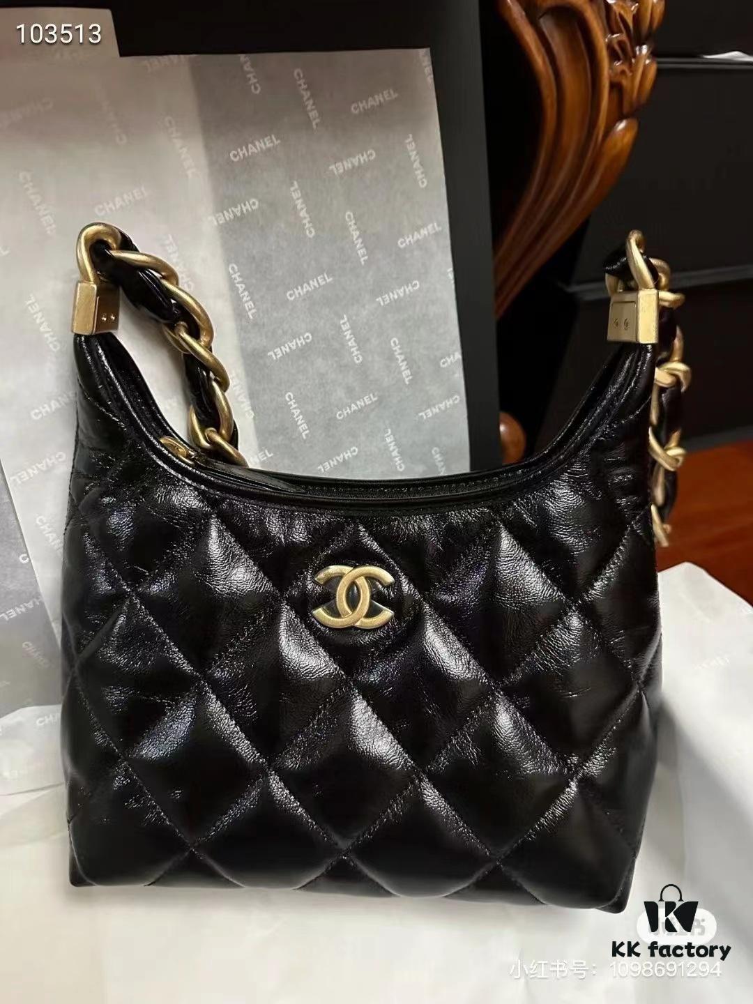 CHANEL 24A Large Hobo Bag in Wax Leather – In Stock Now