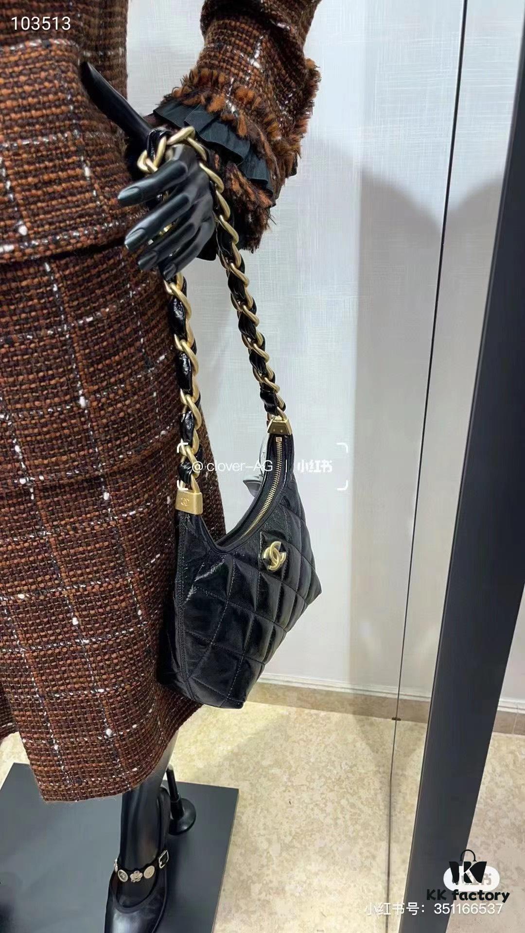 CHANEL 24A Large Hobo Bag in Wax Leather – In Stock Now