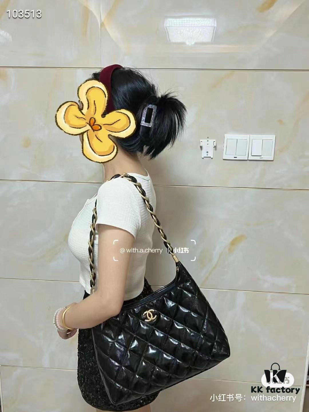 CHANEL 24A Large Hobo Bag in Wax Leather – In Stock Now
