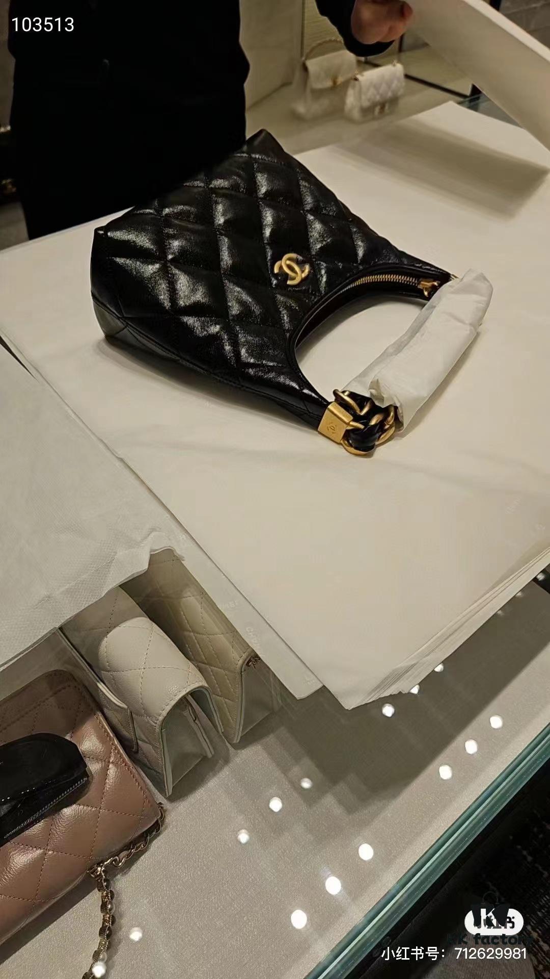 CHANEL 24A Large Hobo Bag in Wax Leather – In Stock Now