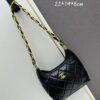 Chanel 24A Small Hobo Bag in Lambskin Oil-Waxed Leather