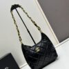 Chanel 24A Small Hobo Bag in Lambskin Oil-Waxed Leather